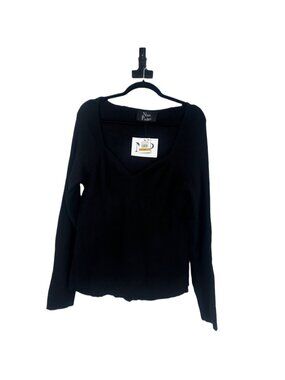 Nina Parker Women’s Corset Ribbed Top 3XL Black NWT Plus Size Night Out